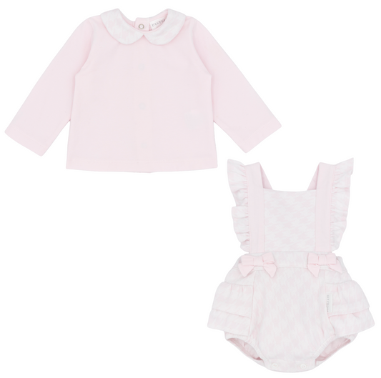 PRE ORDER Pastels & Co Girls Pink Romper Set Morgane