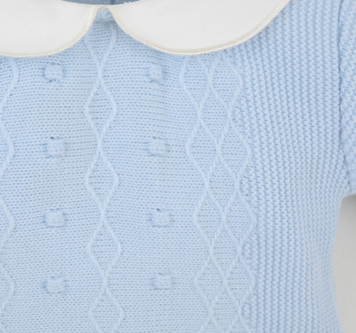 Pex Boys Blue Knit Two Piece Set & Hat Gino