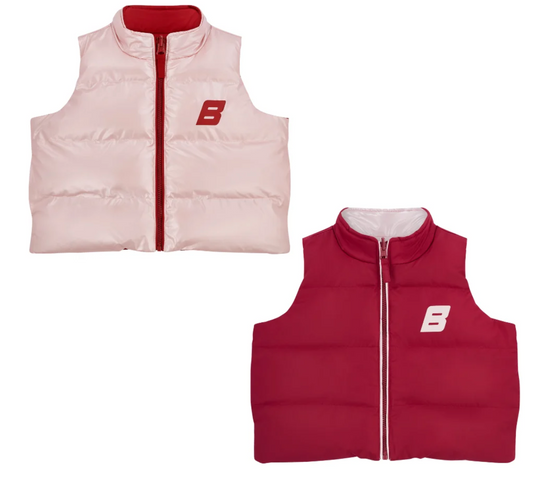 PRE ORDER Bonini Girls Burgundy Reversible Gilet Revive