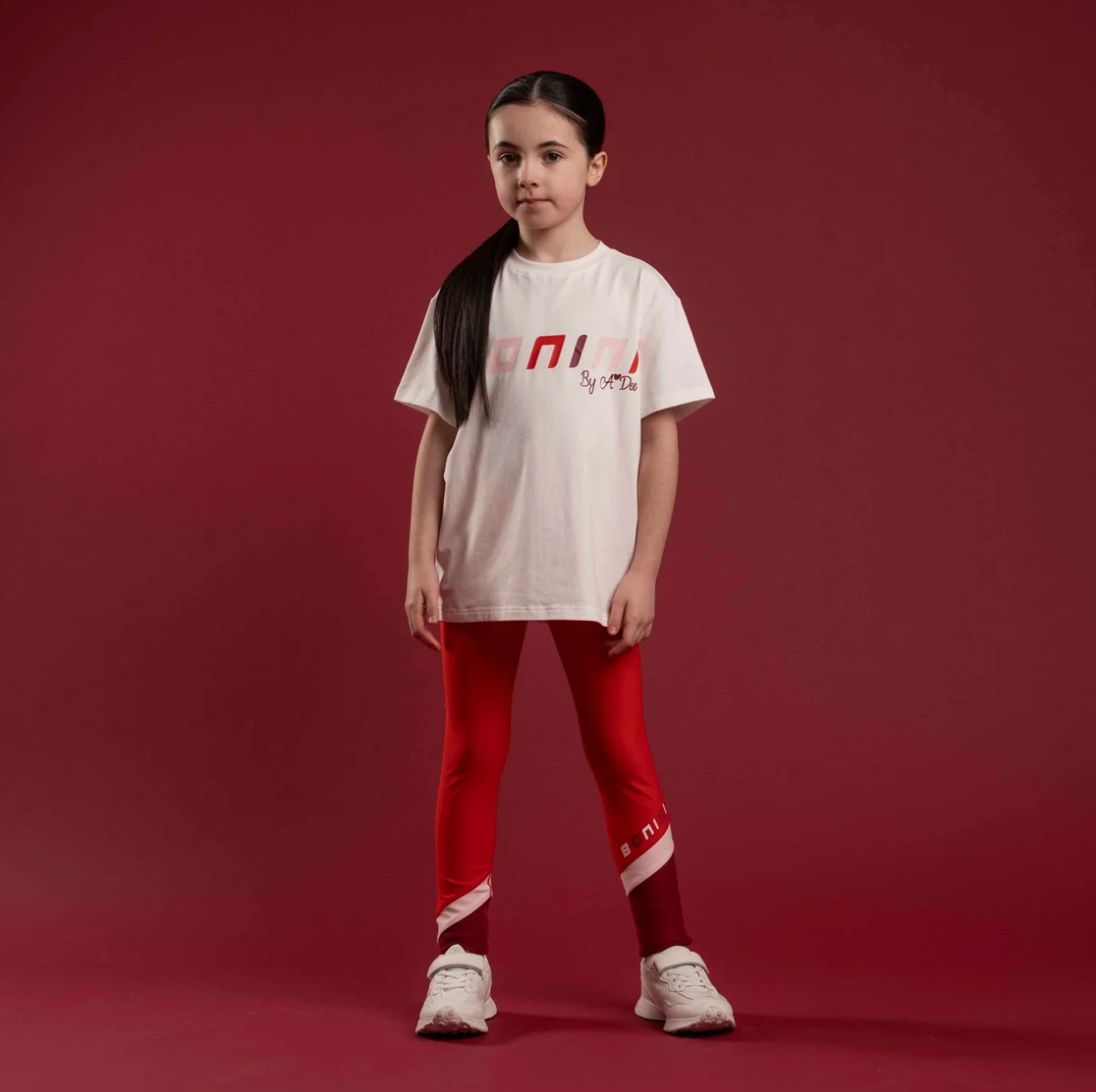 PRE ORDER Bonini Girls White Oversized T-Shirt Dynamic