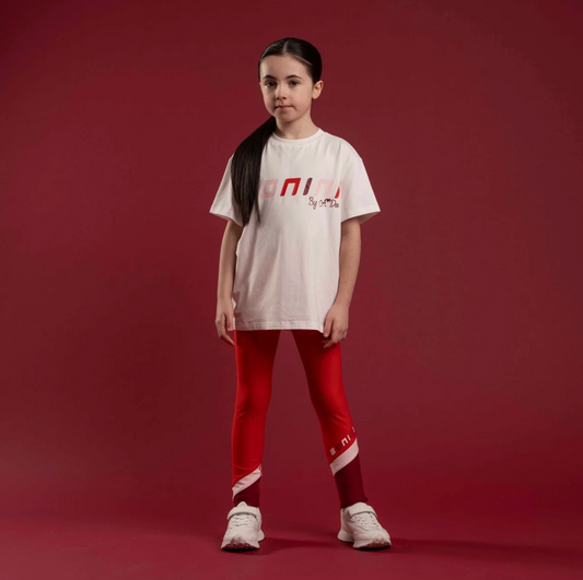 PRE ORDER Bonini Girls White Oversized T-Shirt Dynamic