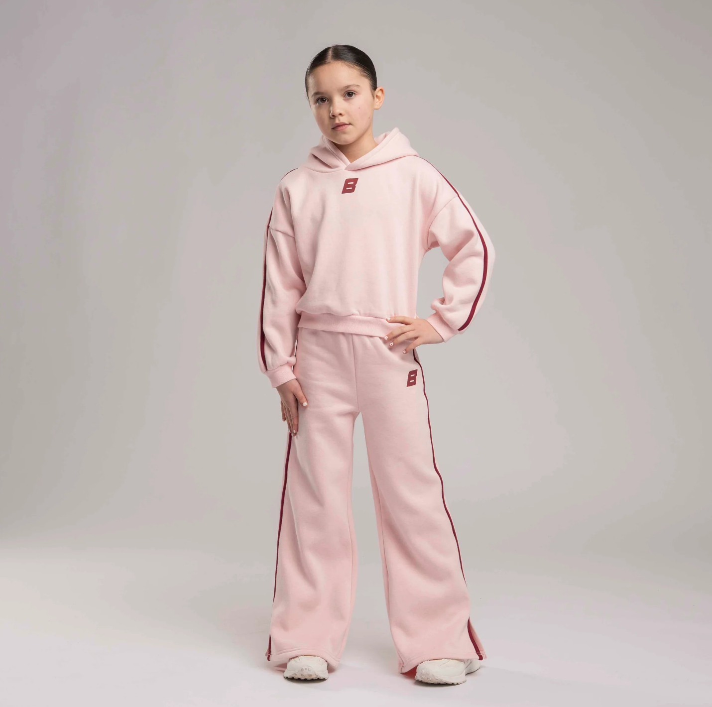 PRE ORDER Bonini Girls Pink Wide Leg Joggers Revive
