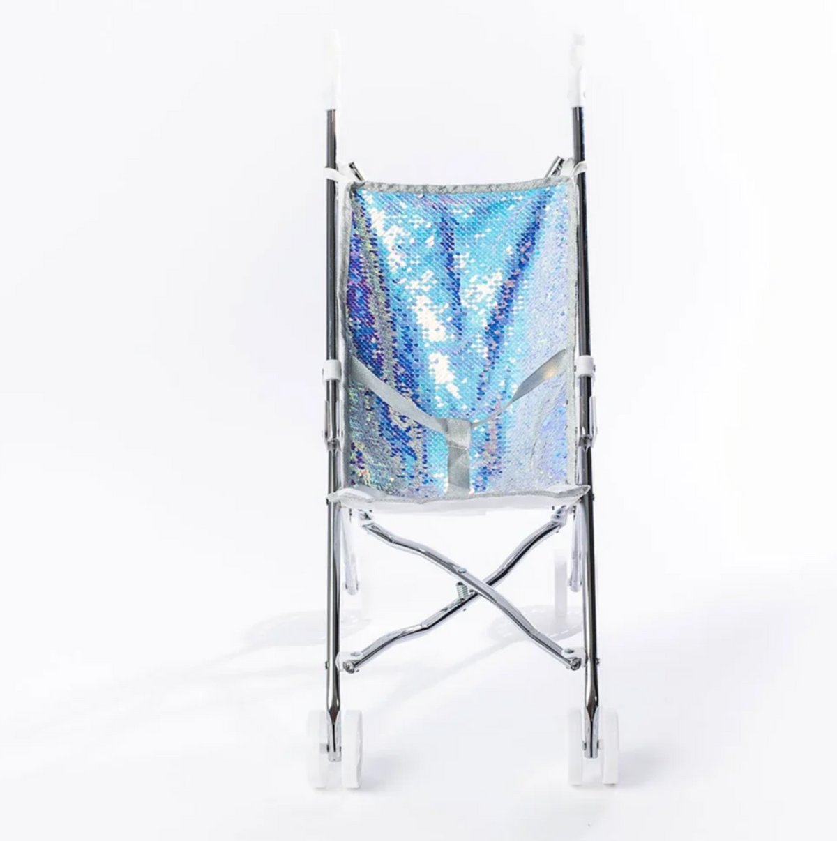 Roma White Glitter Dolls Buggy - Polly