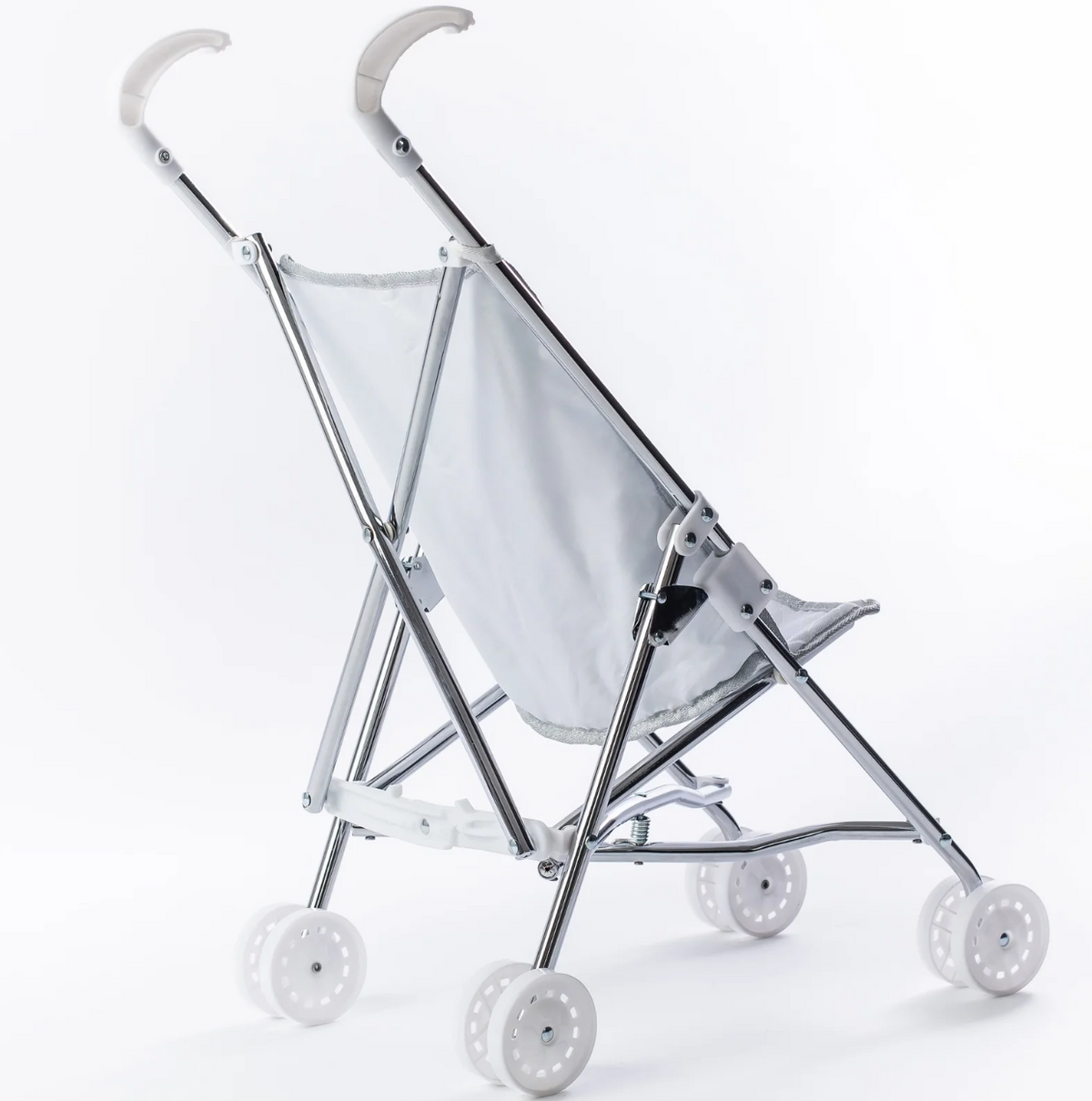Roma White Glitter Dolls Buggy - Polly