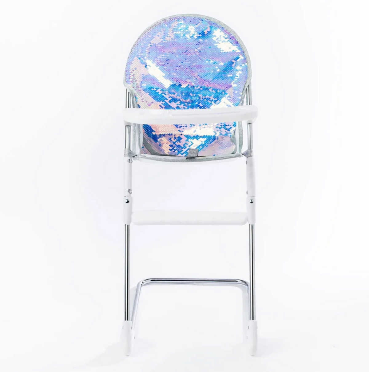 Roma Polly White Glitter Dolls Highchair