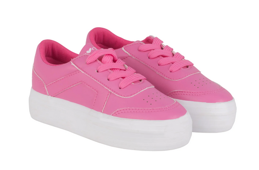 ADee Girls Hot Pink Platform Trainer Patty