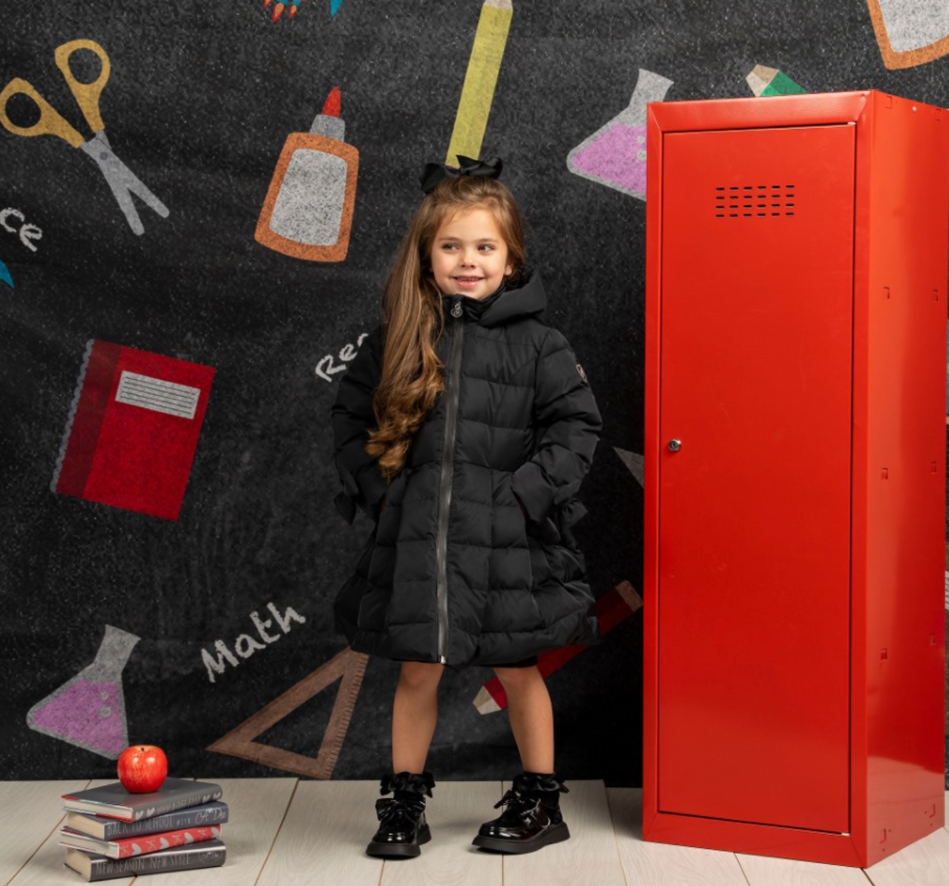 ADee Back To School Black Long Jacket Joyce