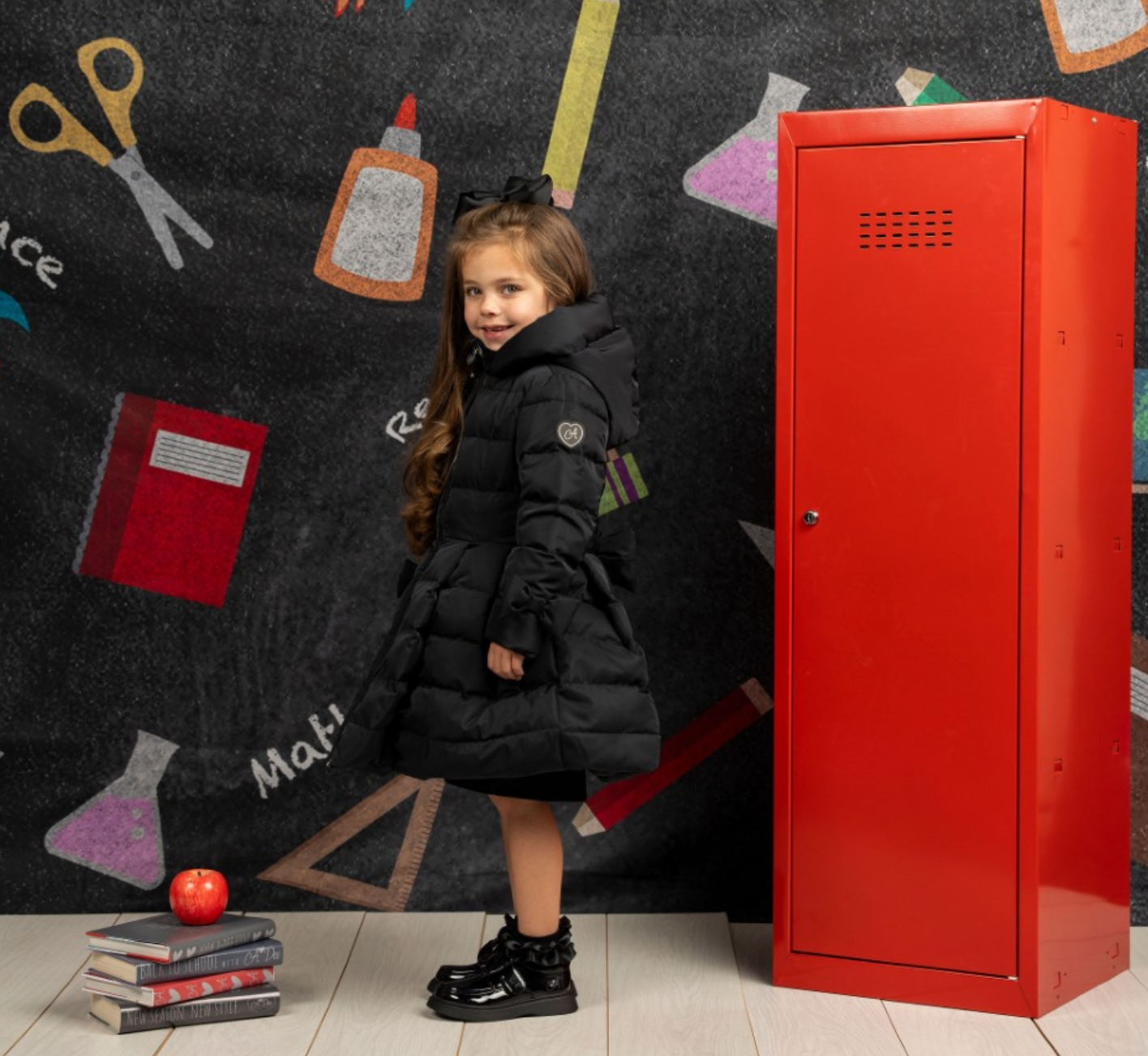 ADee Back To School Black Long Jacket Joyce