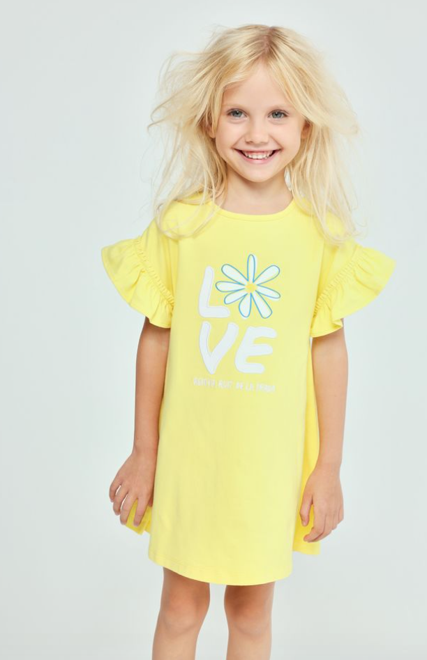 Agatha Ruiz De La Prada Yellow Frill Dress 8289