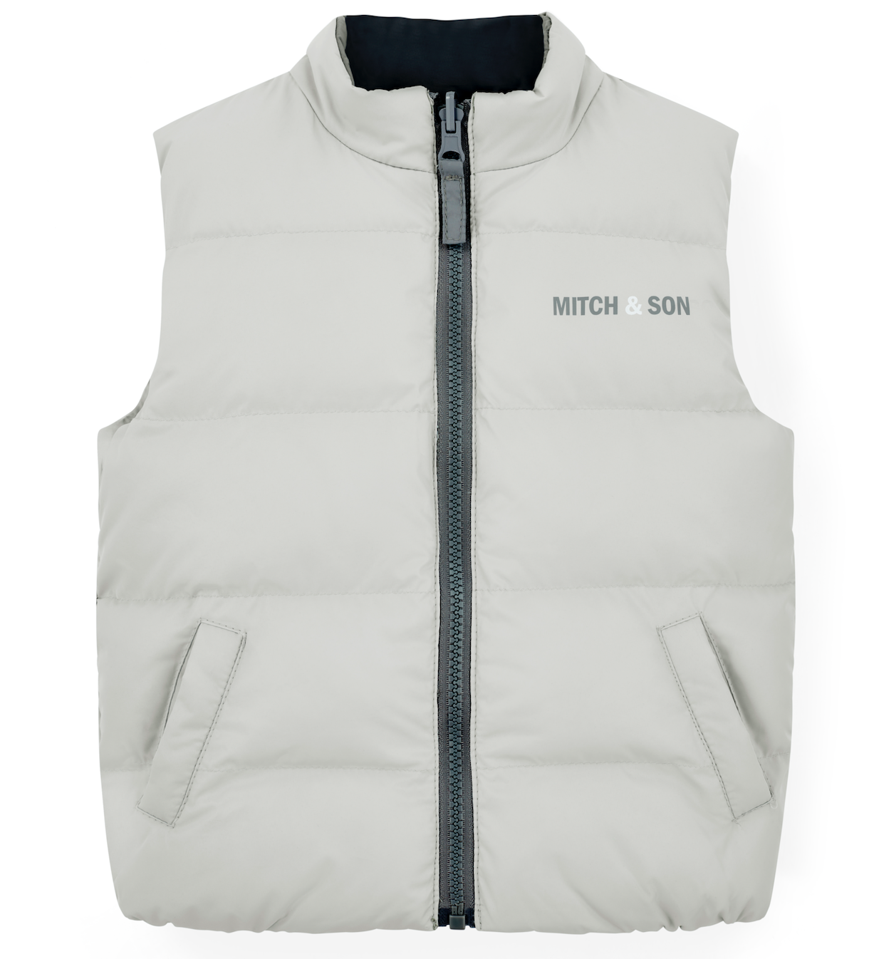 PRE ORDER Mitch & Son Grey Reversible Gilet Tristan