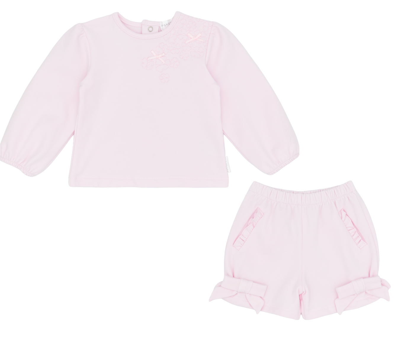 PRE ORDER Pastels & Co Girls Pink Short Set Merida