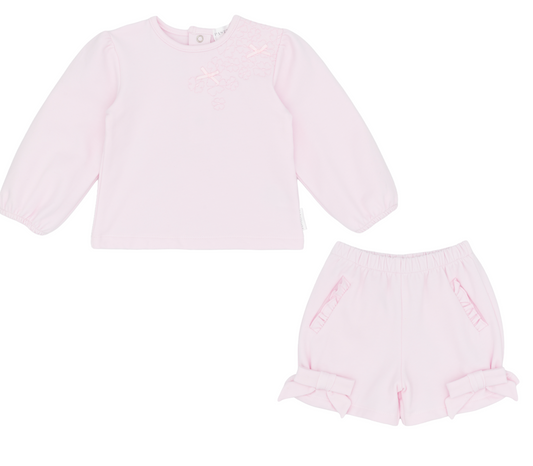 PRE ORDER Pastels & Co Girls Pink Short Set Merida