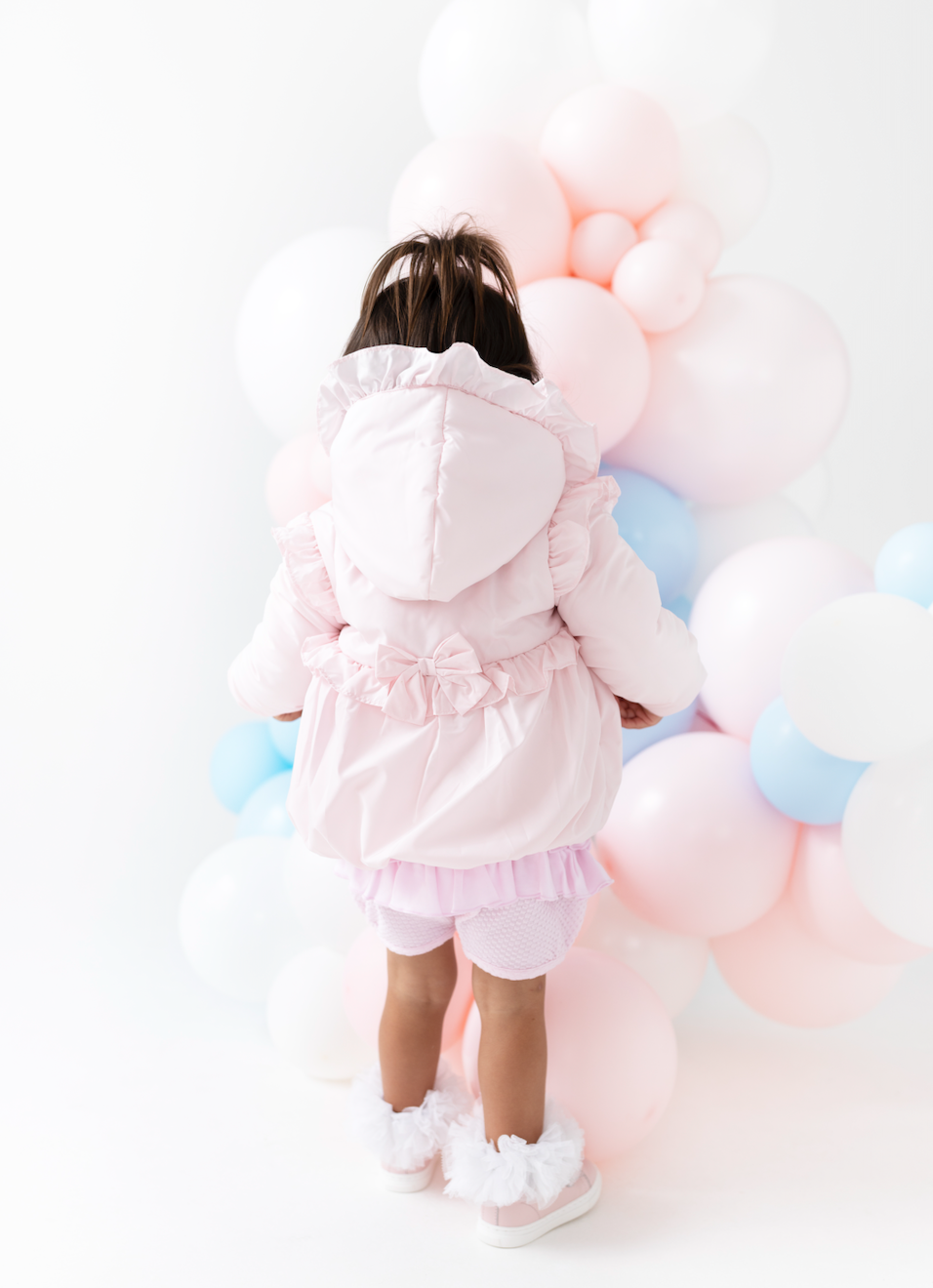 PRE ORDER Blues Baby Girls Pink Bow Frill Jacket BB3254