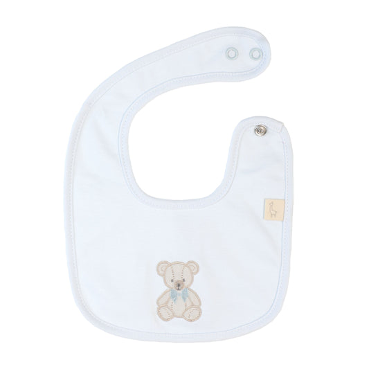 Baby Gi Boys Blue Teddy Bib AW25 TM24