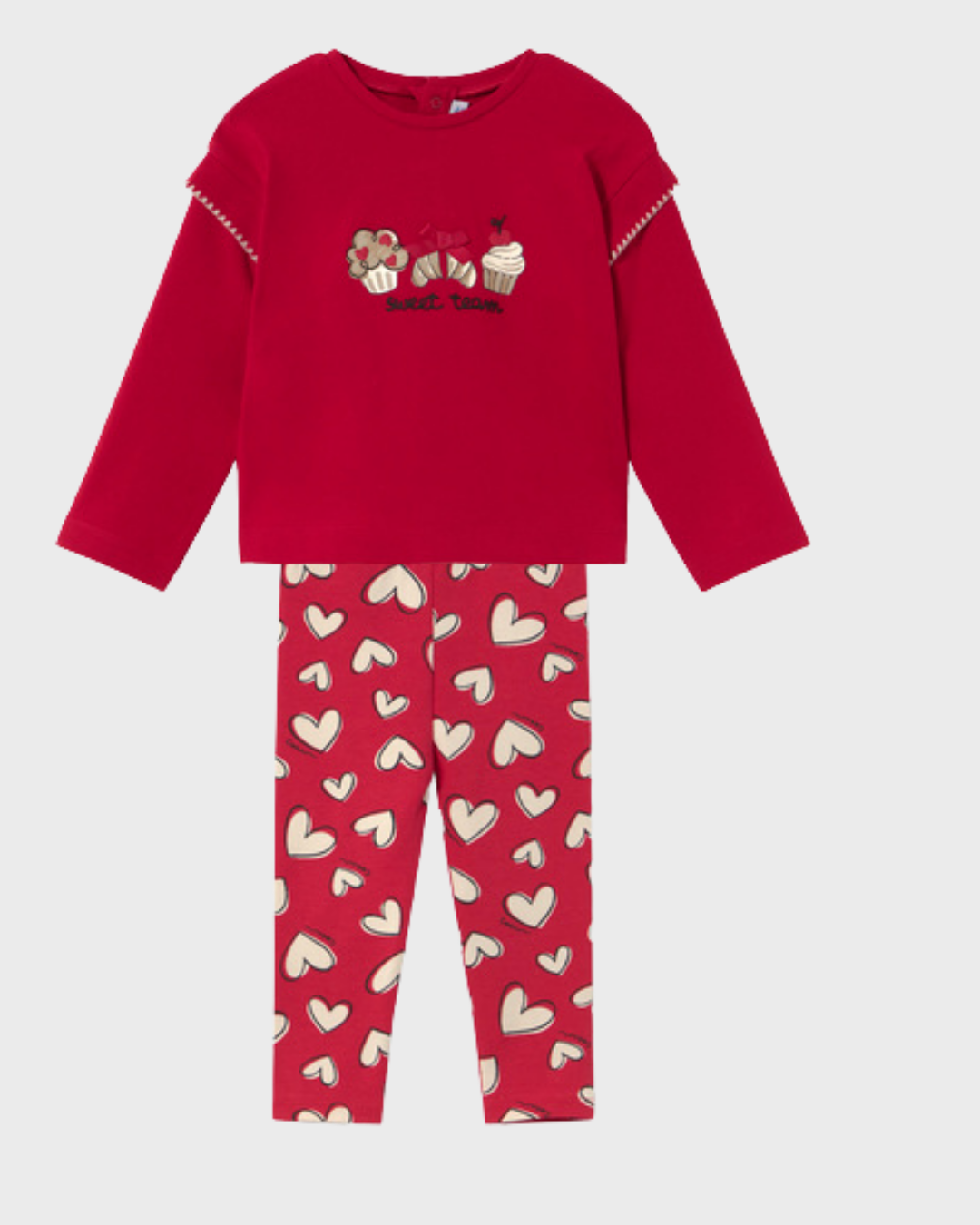 PRE ORDER Mayoral Baby Girls Red Printed Legging Set 2088 2778