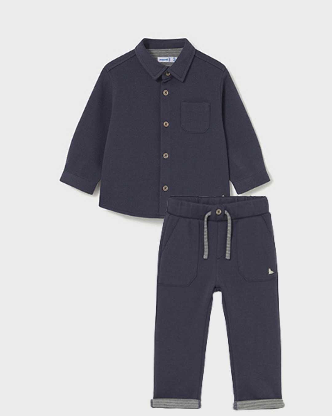 Mayoral Boys Navy Shirt & Trouser Set 2106 2509