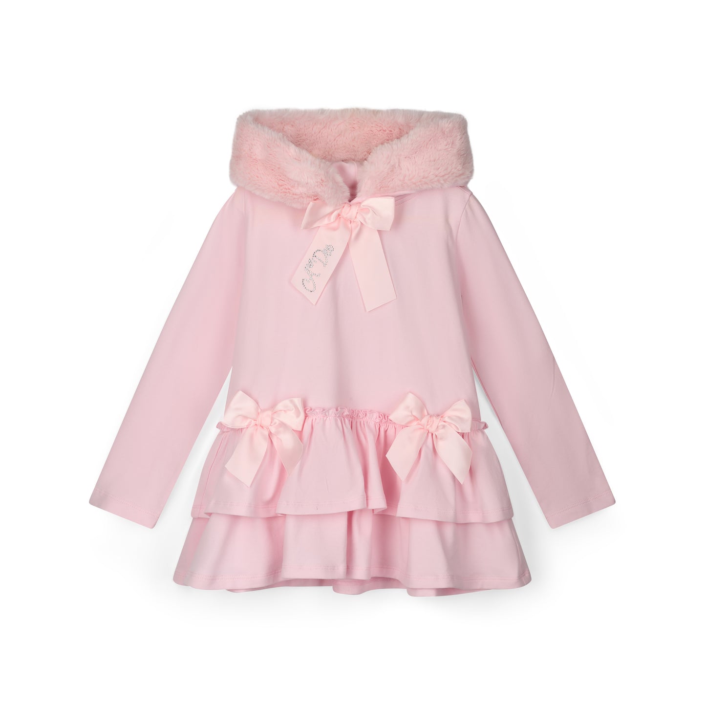 PRE ORDER ADee Girls Pink Fur Hood Legging Set Alina