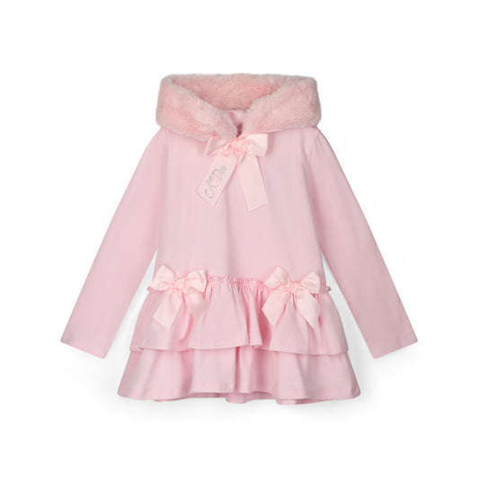 PRE ORDER ADee Girls Pink Fur Hood Legging Set Alina