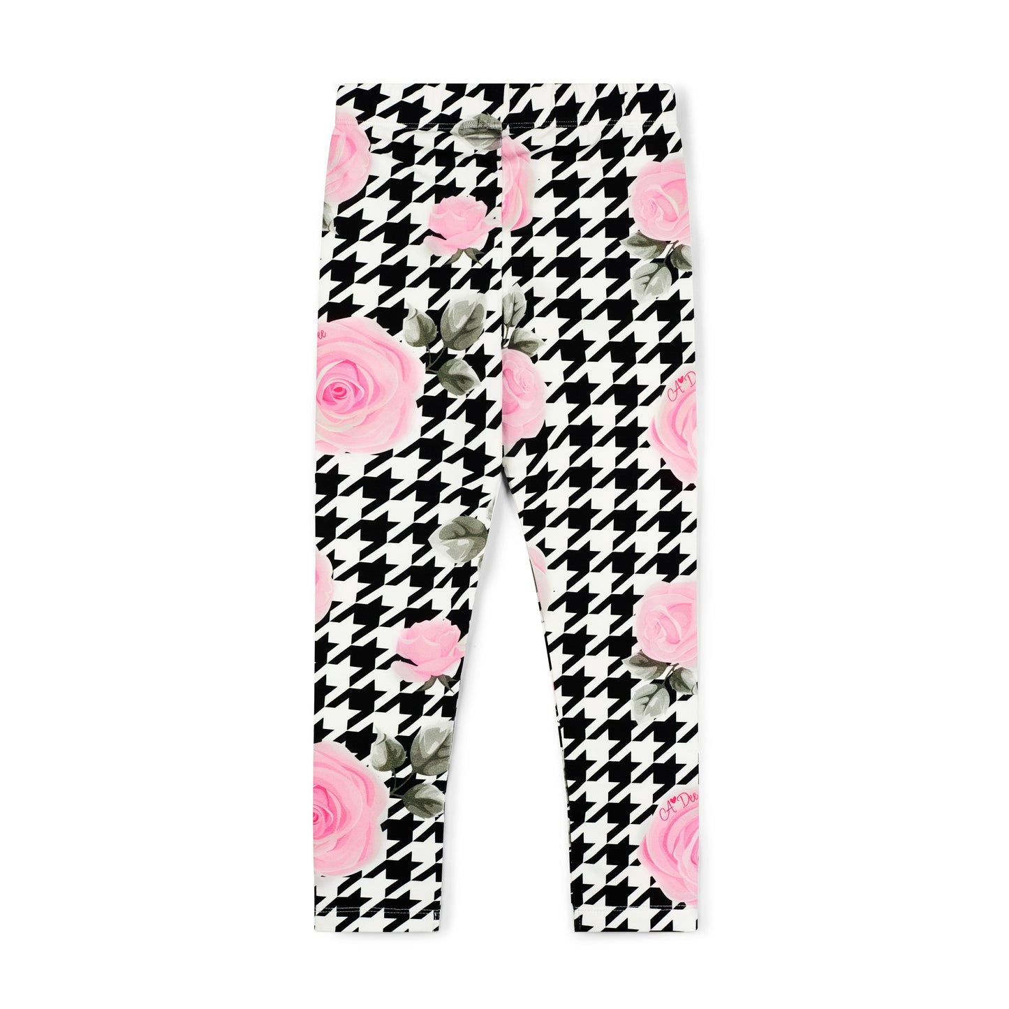 PRE ORDER ADee Girls White Houndstooth Legging Set Arabella