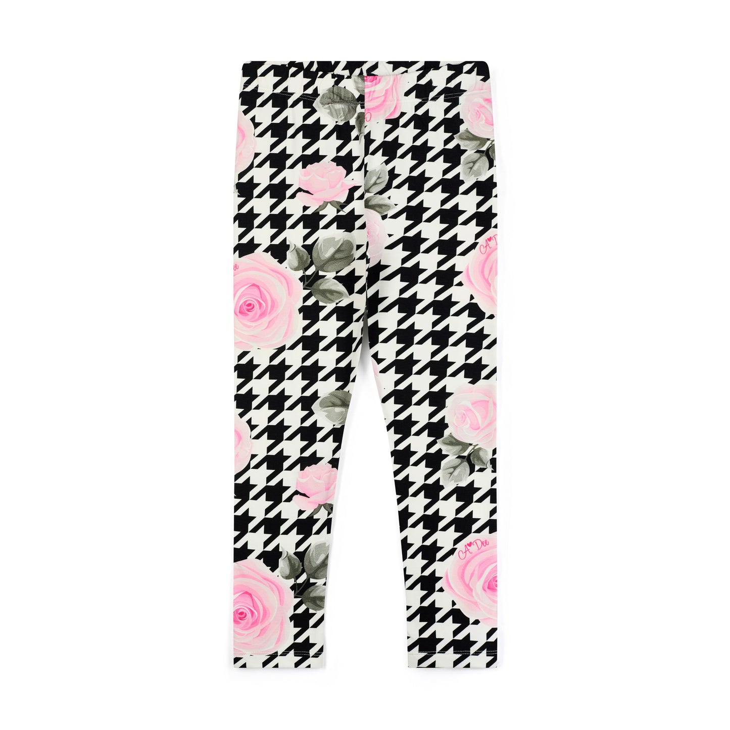 PRE ORDER ADee Girls White Houndstooth Legging Set Arabella