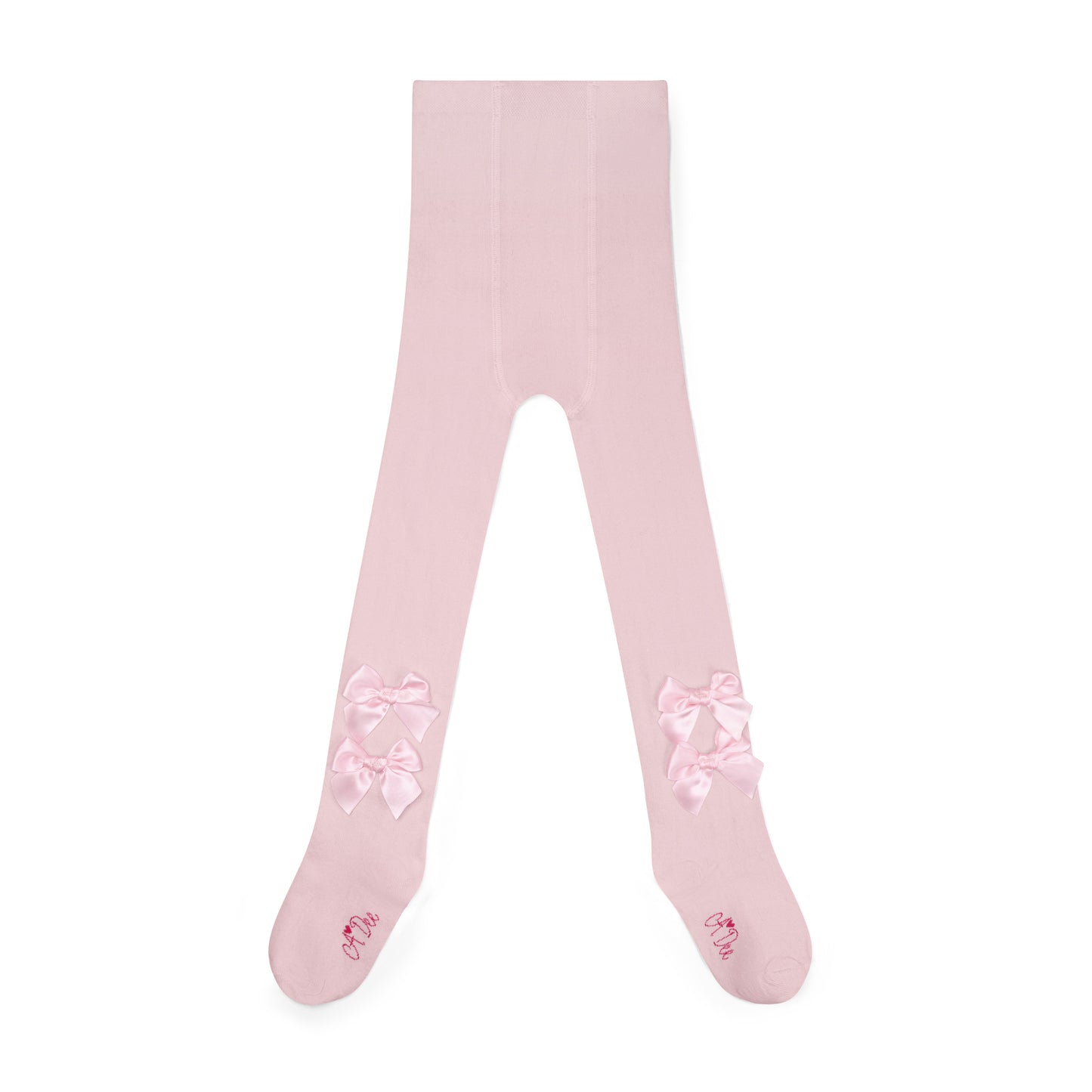 PRE ORDER ADee Girls Pink Bow Tights Adaline