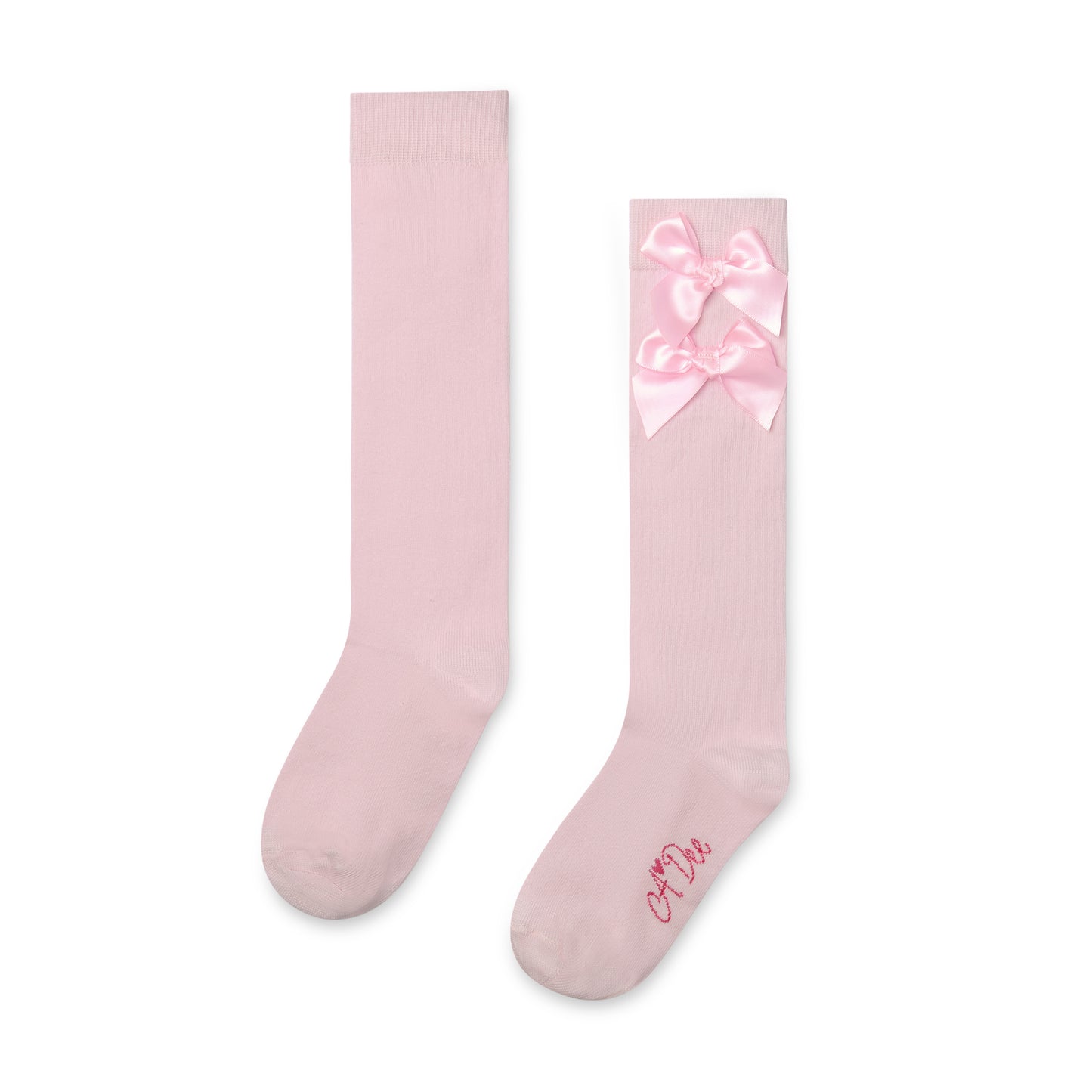 PRE ORDER ADee Girls Pink Bow Knee High Sock Ariel