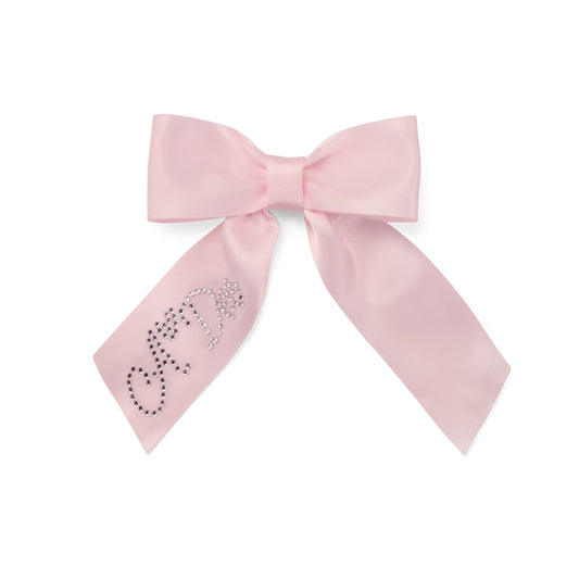 PRE ORDER ADee Girls Pink Satin Bow Hairclip Ariah