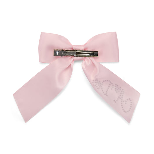 PRE ORDER ADee Girls Pink Satin Bow Hairclip Ariah