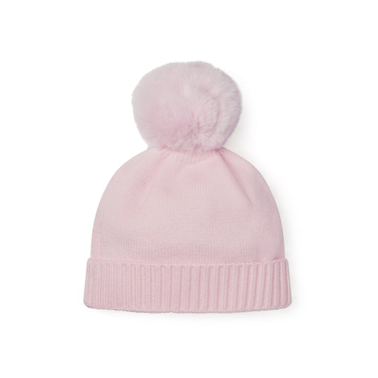 PRE ORDER ADee Girls Pink Knitted Pom Pom Hat April