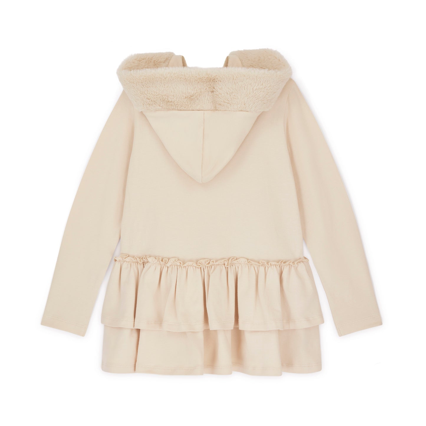 PRE ORDER ADee Girls Beige Fur Hooded Legging Set Alina