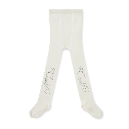 PRE ORDER ADee Girls White Logo Tights Blythe