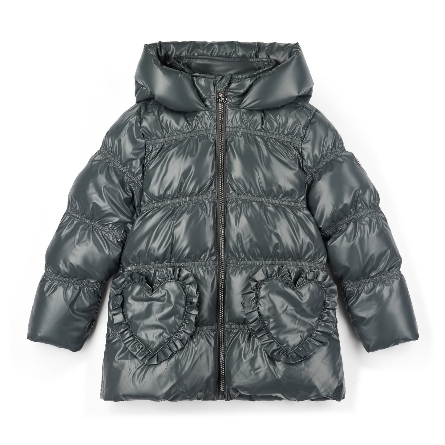 PRE ORDER ADee Girls Grey Short Heart Jacket Luna