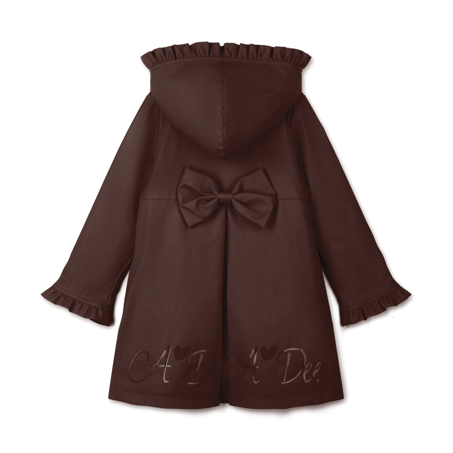 PRE ORDER ADee Girls Brown Bow Raincoat Nova