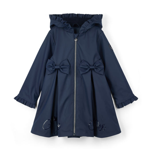 PRE ORDER ADee Girls Navy Bow Raincoat Nova