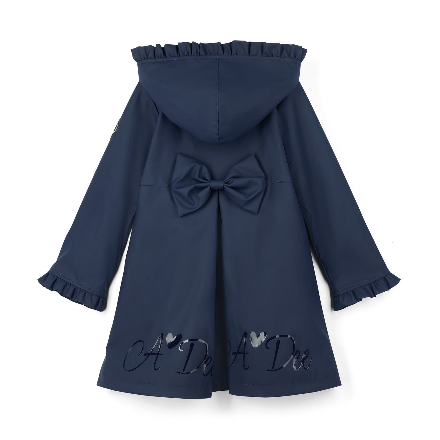 PRE ORDER ADee Girls Navy Bow Raincoat Nova