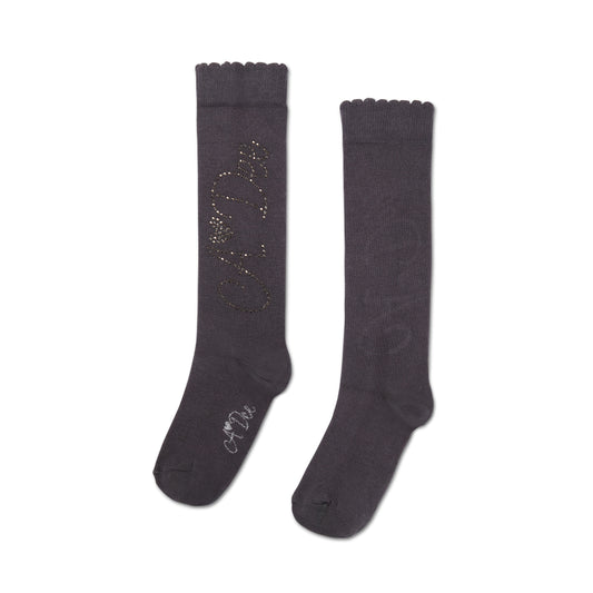 PRE ORDER ADee Girls Grey Knee High Sock Seren