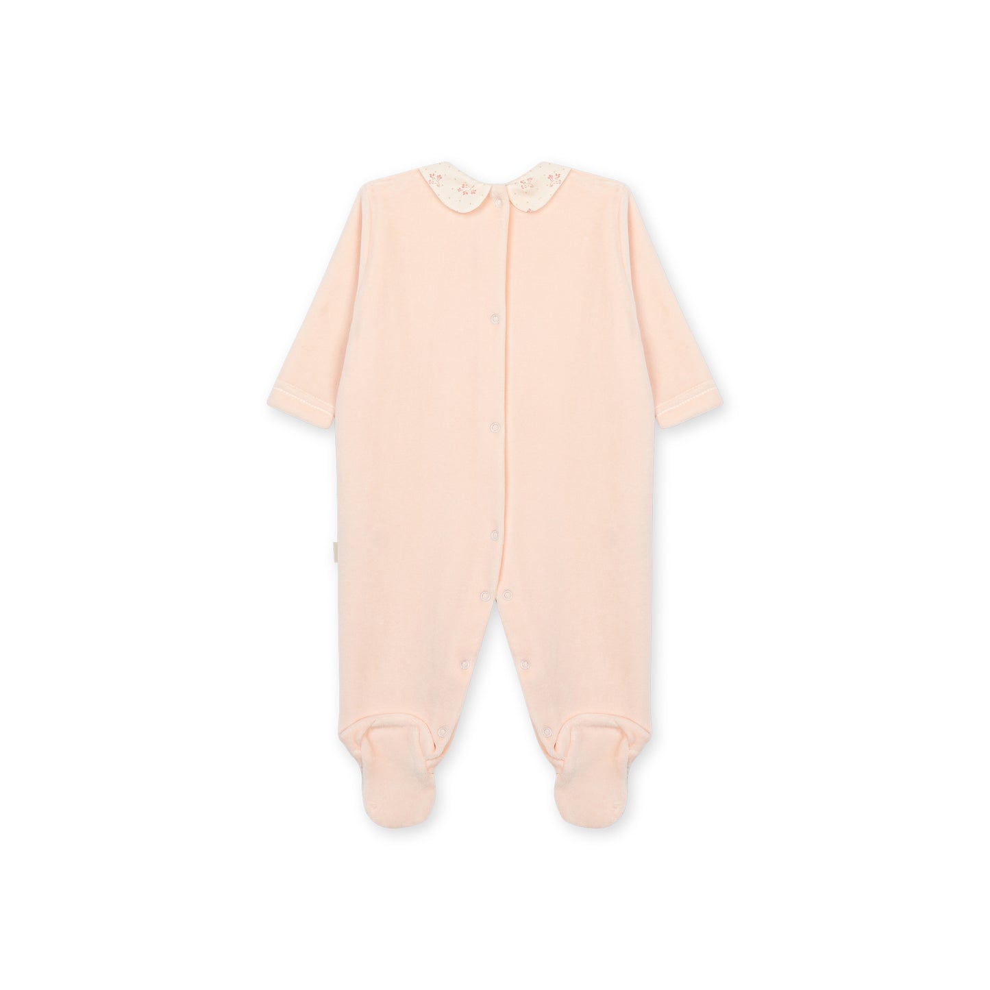 PRE ORDER Baby Gi Peach Winter Garden Velour Babygrow WG50