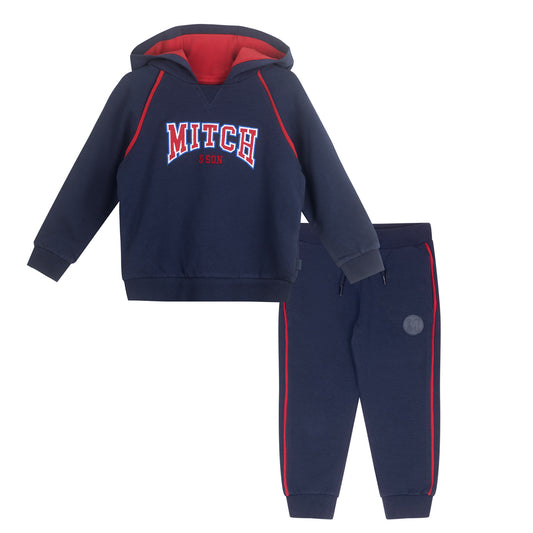 Mitch and Son Dark Navy Hooded Tracksuit Benny image 0