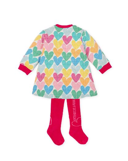 Agatha Ruiz de la Prada Multicolor Heart Dress & Tights 8281
