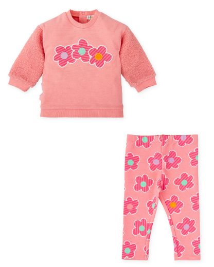 Agatha Ruiz de la Prada Peach Flower Legging Set 8729