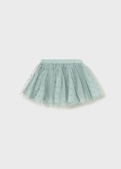 Mayoral Baby Girls Light Green Sparkle Skirt Set 2901/2048