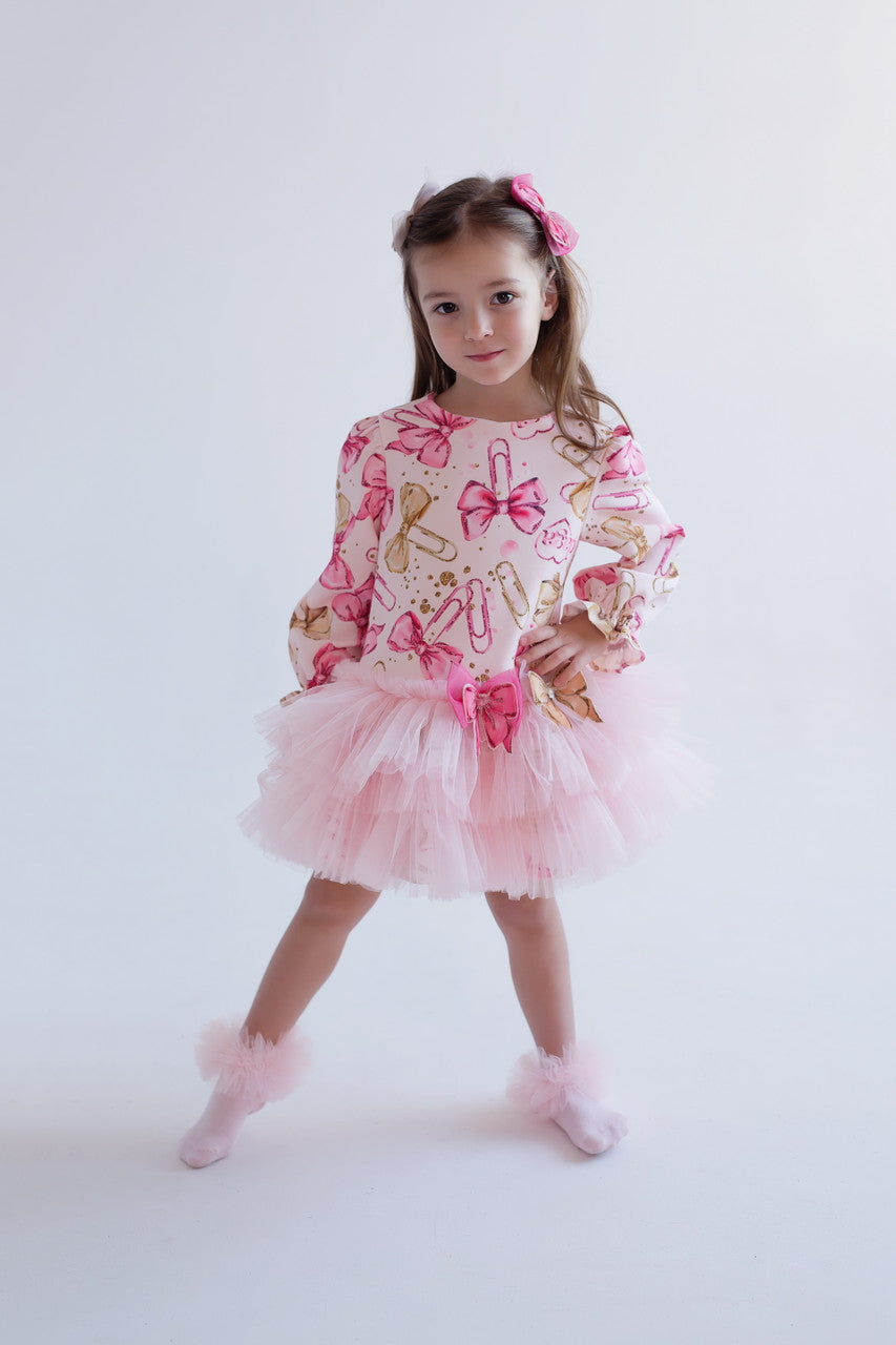 Daga Girls Pink Clip & Bow Tutu Dress 9961 image 1