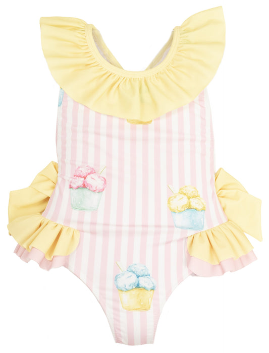 Meia Pata Ice Cream Print Swimsuit Barbados