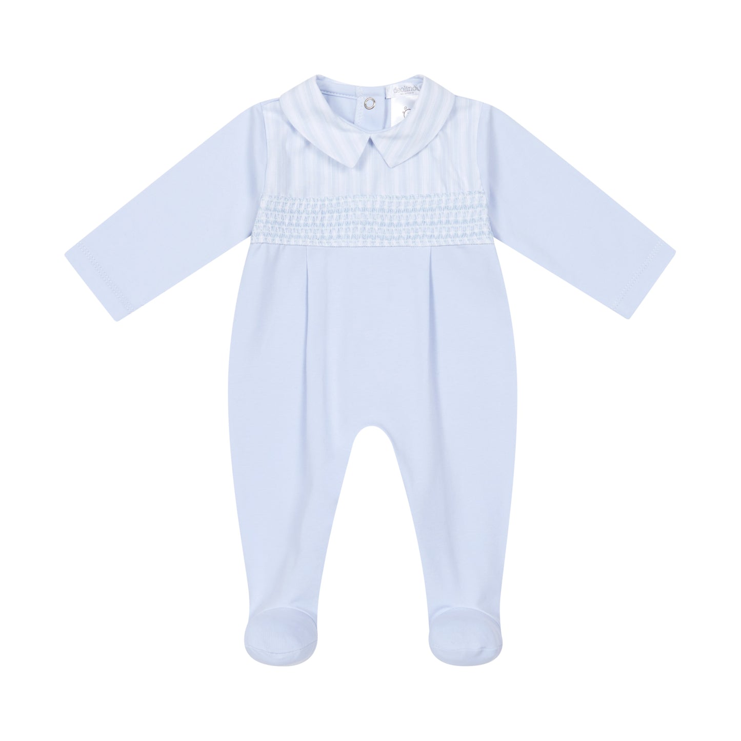Deolinda Boys Blue Smocked Babygrow 6118