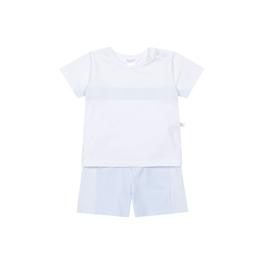 Deolinda Boys Pale Blue Contrast Short Set 6726