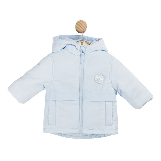 Mintini Baby Boys Blue Parka Winter Jacket 5900 image 0