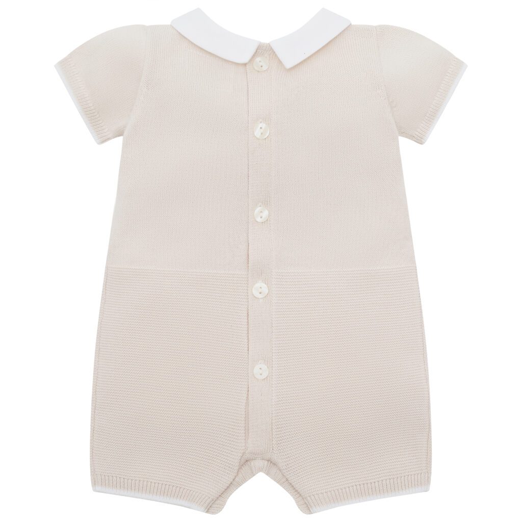 Emilie Et Rose Stone Knitted Romper Logan