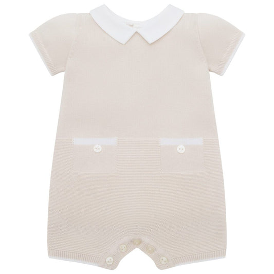 Emilie Et Rose Stone Knitted Romper Logan
