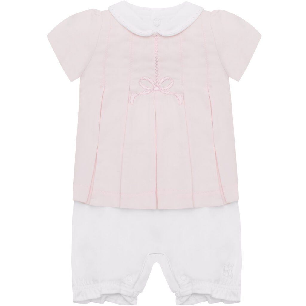 Emilie Et Rose Girls Pink Dress & Bloomer Set  Louisa
