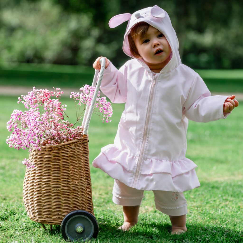 Emilie Et Rose Pale Pink Frilll Jacket Lena